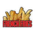 Signmission Safety Sign, 1.5 in Height, Vinyl, 36 in Length, French-Fries1 D-DC-36-French-Fries1